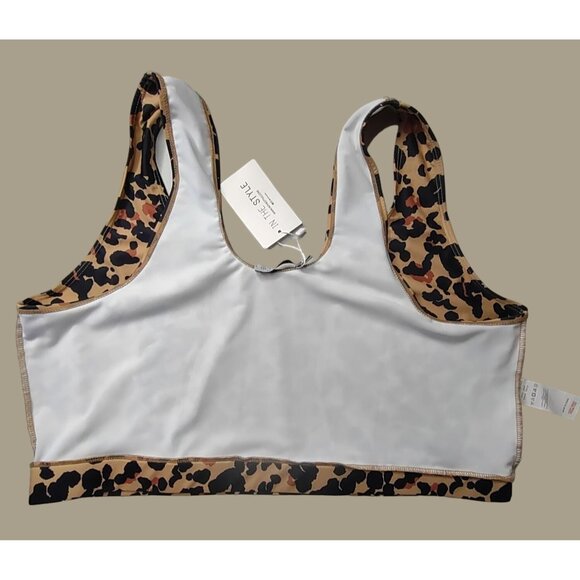 In The Style Brown Women's Leopard Print 2-piece Bikini Set Size 26 NWT - Picture 6 of 16